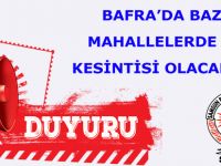 Bafra Saski Şube Müdürlüğünden Duyuru