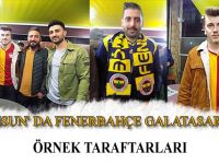 SAMSUN' DA FENERBAHÇE GALATASARAY MAÇININ ÖRNEK TARAFTARLARI