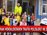 ALTINYAPRAK MİNİKLERİNDEN TRAFİK POLİSLERİ' NE ZİYARET