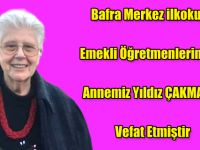 Bafra Merkez ilkokulu Emekli Öğretmenlerinde Yıldız Çakmaklı Vefat Etti