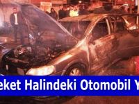 HAREKET HALİNDEKİ OTOMOBİL YANDI