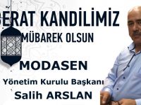 Modasen Yönetim Kurulu Başkanı Salih Arslan'dan Kandil Mesajı