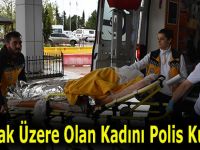 Boğulmak Üzere Olan Kadını Polis Kurtardı
