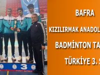 BAFRA KIZILIRMAK ANADOLU LİSESİ BADMİNTON TAKIMI TÜRKİYE 3. SÜ