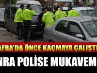 Bafra'da Önce Kaçmaya Çalıştı Sonra Polise...!