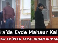 Bafra'da Evde Mahsur Kalan 2 Çocuk kurtarıldı
