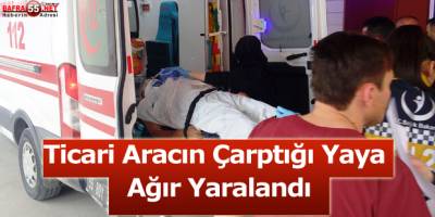 Hafif Ticari Aracın Çarptığı Yaya Ağır Yaralandı