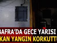 Bafra'da Gece yarısı çıkan Yangın Korkuttu