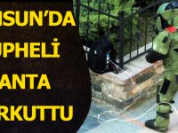 ŞÜPHELİ ÇANTA KORKUTTU...