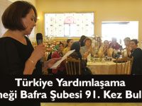 Türkiye Yardımlaşama Derneği Bafra Şubesi 91. Kez Buluştu
