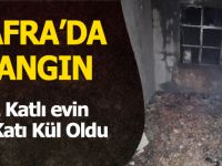 Bafra'da Yangın Evin 2. Katı Kül Oldu