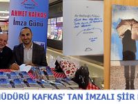 OKUL MÜDÜRÜ KAFKAS' TAN ÖĞRETMENİNE İMZALI ŞİİR KİTABI !