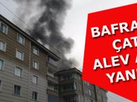 BAFRA'DA ÇATI YANGINI!