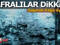 Bafra'da Sağanak Yağış Uyarısı!