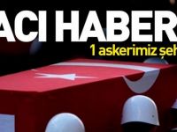 PKK'lı teröristler 1 askeri şehit etti
