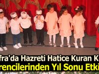 Bafra'da Hazreti Hatice Kuran Kursu Öğrencilerine Yıl Sonu Etkinliği