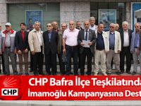 Bafra CHP Teşkilatından İmamoğlu'na tam destek