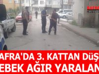 Bafra'da 3. Kattan Düşen Bebek Ağır Yaralandı
