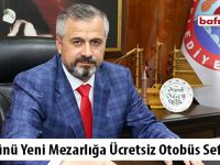 Arefe Günü Yeni Mezarlığa Ücretsiz Otobüs Seferleri