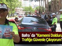 Bafra`da "Karnemi Dolduruyorum, Trafiğe Güvenle Çıkıyorum" Projesi