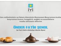 Bafra Belediye Meclis Üyesi Önder Fatih Şenol Bayram Mesajı