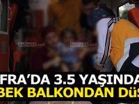Bafra’da 3.5 Yaşındaki Bebek Balkondan Düştü