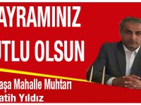 İsmet paşa Mahallesi Muhtarı Fatih Yıldız İyi Bayramlar Diler