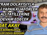 Bafra’da Kuaförler Salı Günü Tatillerine Devam Edecek
