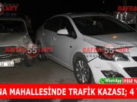 Mevlana Mahallesinde Trafik Kazası; 4 Yaralı