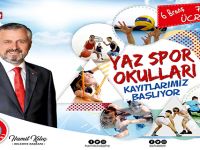 BELEDİYE'NİN YAZ SPOR OKULLARI KAYITLARI DEVAM EDİYOR