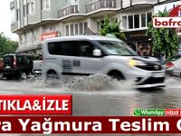 Bafra Yağmura Teslim Oldu