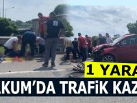 Atakum'da Trafik Kazası 1 Yaralı