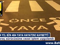 GEÇEN YIL BİN 484 YAYA HAYATINI KAYBETTİ