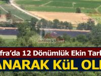 Bafra’da 12 Dönümlük Ekin Tarlası Yanarak Kül Oldu