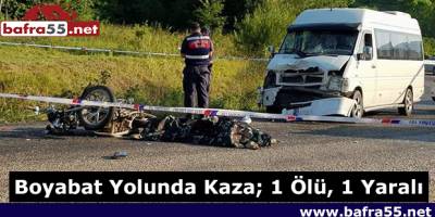 Boyabat Yolunda Kaza; 1 Ölü, 1 Yaralı