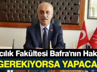 CHP İlçe Başkanı Perçin: Eczacılık Fakültesi Bafra'nın Hakkıdır