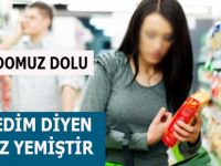RAFLAR DOMUZ ÜRÜNLERİ İLE DOLU