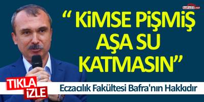 Milletvekili Kırcalı: Kimse Pişmiş Aşa Su Katmasın