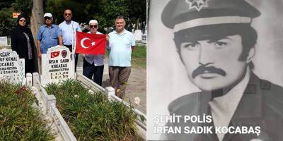 ŞEHİT POLİS İRFAN SADIK KOCABAŞ KABRİ BAŞINDA ANILDI