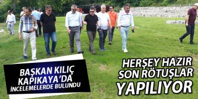 Başkan Kılıç Kapıkayafest Hazırlıklarını Yerinde İnceledi