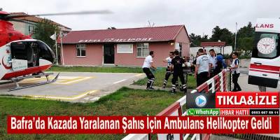 Bafra’da Trafik Kazasında 1 Kişi Yaralandı