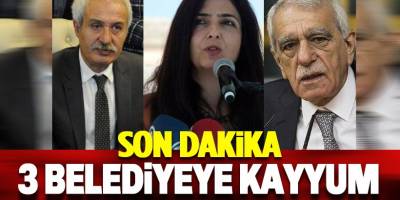 Üç belediye başkanı terör bağlantısı nedeniyle görevden uzaklaştırıldı