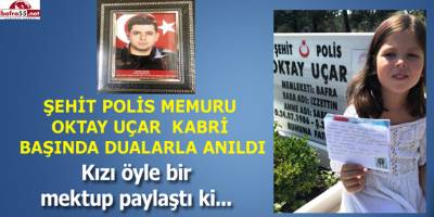 ŞEHİT POLİS MEMURU OKTAY UÇAR  KABRİ BAŞINDA DUALARLA ANILDI