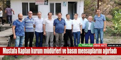 Mustafa Kaplan kurum müdürleri ve basın mensuplarını ağırladı