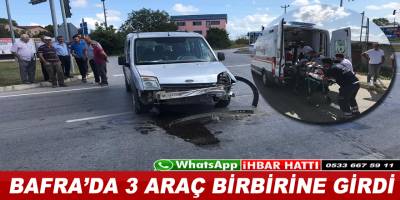 Kolay Kavşağında Trafik Kazası ; 1 Yaralı