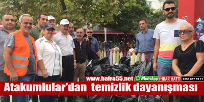Atakumlular'dan temizlik dayanışması