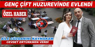 Genç Çift Huzurevinde evlendi
