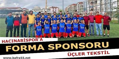 Hacınabispor'a Forma Sponsoru