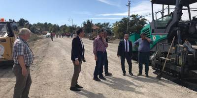 Havza'da Yol Yapım Çalışmaları