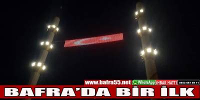 Yavuz Selim Camisine Mahya Takıldı